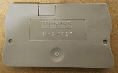 Phoenix Contact 3030417 D-ST 2,5 End Cover Gray for ST Terminal Blocks (42)