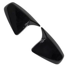 Rearview Mirror Cover Glossy Black Left Right...