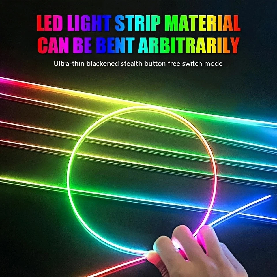 Full RGB LED Bead Symphony Dream Car Interior Ambient Lighting Kit with Control - Image 3 of 4