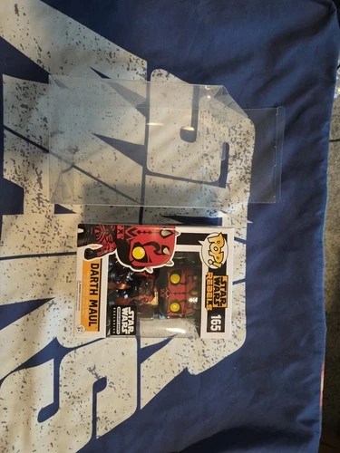 FUNKO POP! Darth Maul #165 STAR WARS REBELS SMUGGLERS BOUNTY EXCLUSIVE W/ Protec