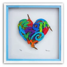 Patricia Govezensky- 3D Multilayered Woodcut "Colors of Love"