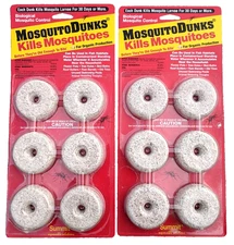 LOT OF 2 Summit Mosquito DunksBiological Mosquito Control 6-Packs Kills Larvae