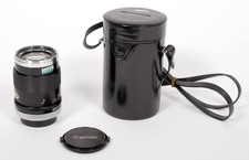 Canon 135mm F3.5 SILVER NOSE FD NFD mount EXCEPTIONAL  case 2501