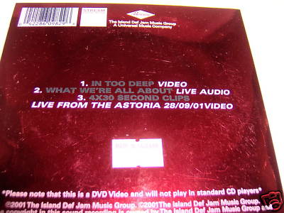 SUM 41-IN TOO DEEP UK NEAR MINT DVD