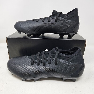 Men's Adidas Predator Accuracy.3 FG Firm Ground Black Soccer Cleats / GW4593