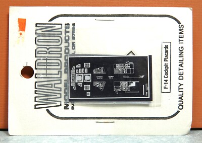 1/48 WALDRON MODEL PRODUCTS F-14 TOMCAT COCKPIT PLACARDS