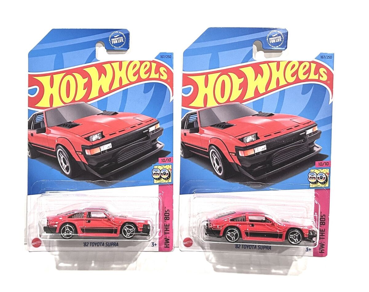 2023 HOT WHEELS J CASE 1982 TOYOTA SUPRA HW THE 80'S 10/10 2023 HOT WHEELS J CASE 1982 TOYOTA SUPRA HW THE 80'S 10/10