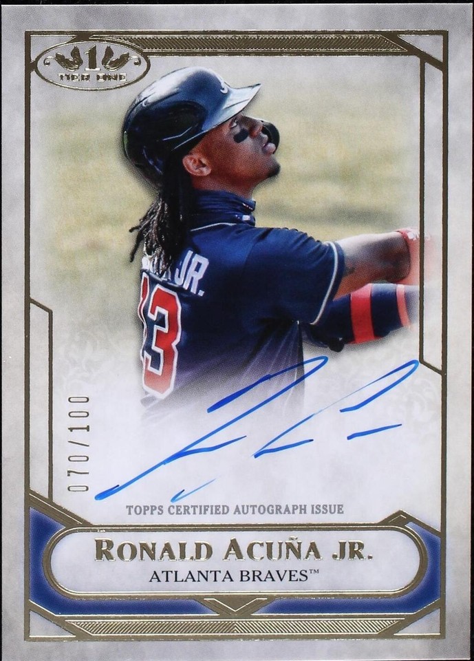 2021 Topps Tier One - Ronald Acuña Jr. #T1TA-RA - 1 of 1