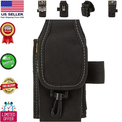 5-Pocket Compact Tool and Phone Holder - Clip-On Organizer for Outdoor Tasks