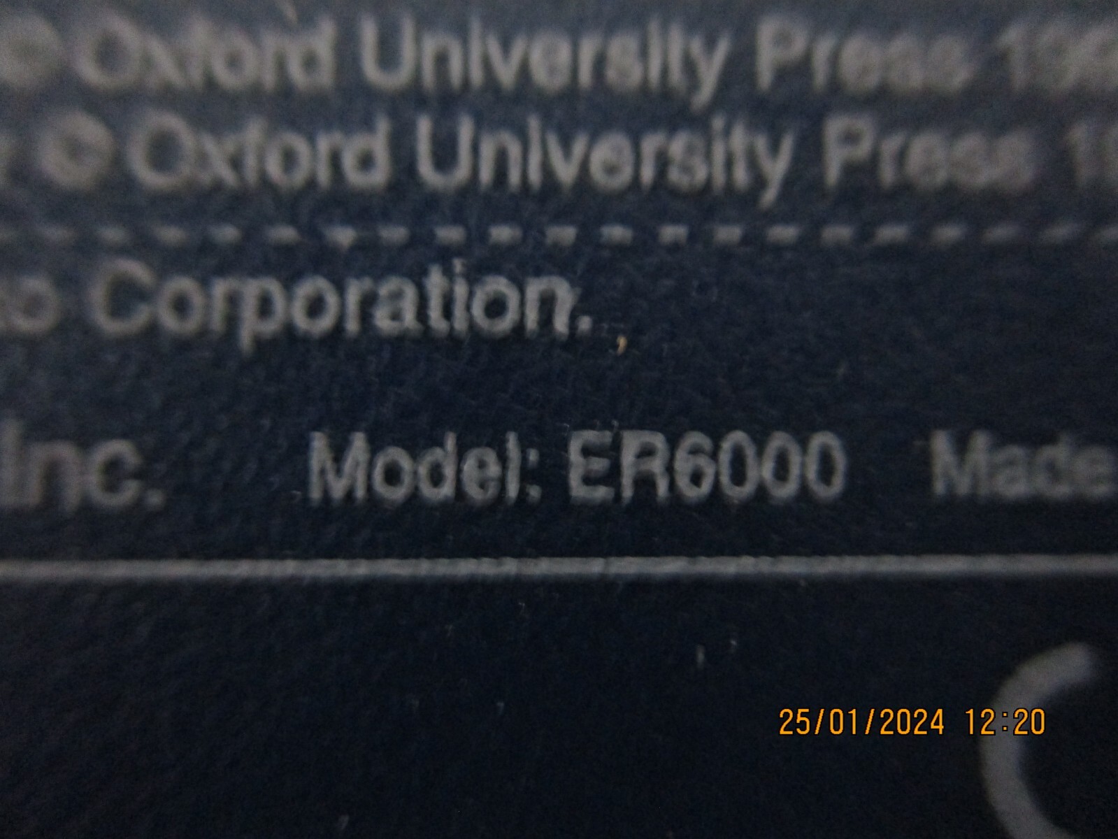 Seiko ER6000 Electronic Concise Oxford English Dictionary Thesaurus