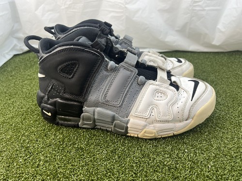 Nike Air More Uptempo Turnschuhe Herren Jungen Größe 7y schwarz weiß grau 415082-005 - Bild 5 von 14