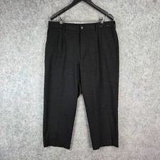 Uniqlo Pants Mens Extra Large Black Stretch Waist Dress Pants Drawstring 11290