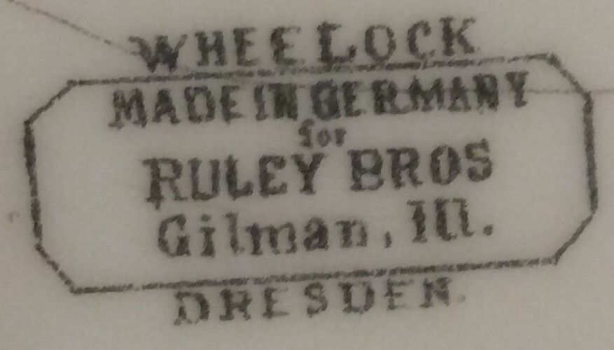 Wheelock Germany For Ruley Bros Of Gilman Illinois Central St Shallow