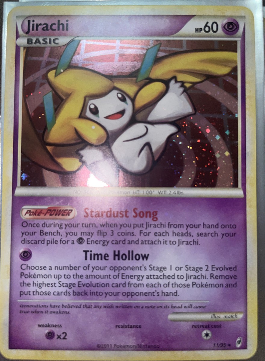 Jirachi Holo 11/95 Pokemon Ultra Rare ERROR Card 2011 Call Of
