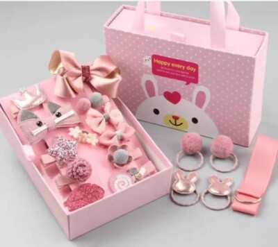 18 Hair accessories for girls kids Gift Set