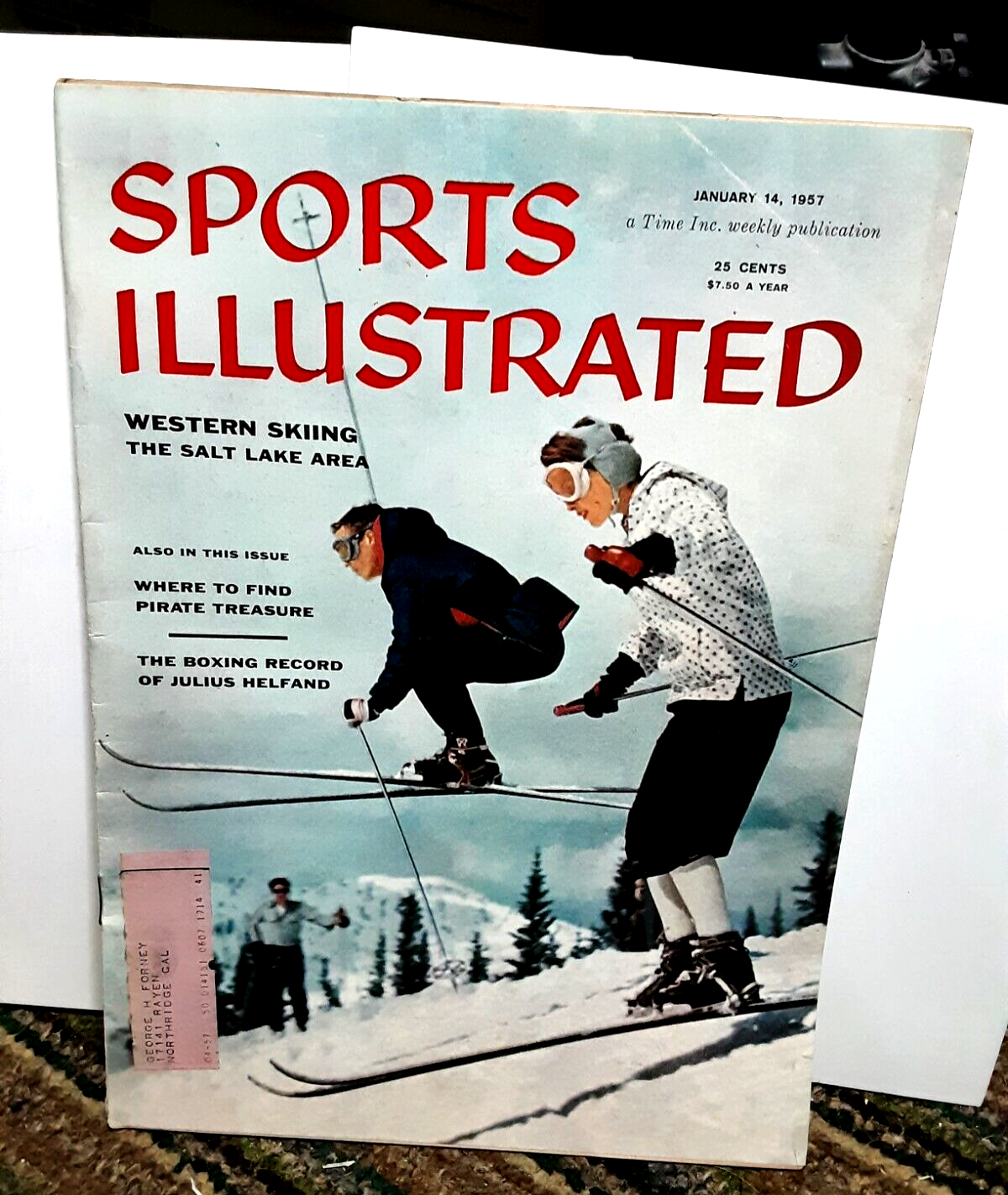 Sports Illustrated January 14 1957 Western Skiing Utah Salt Lake Area
