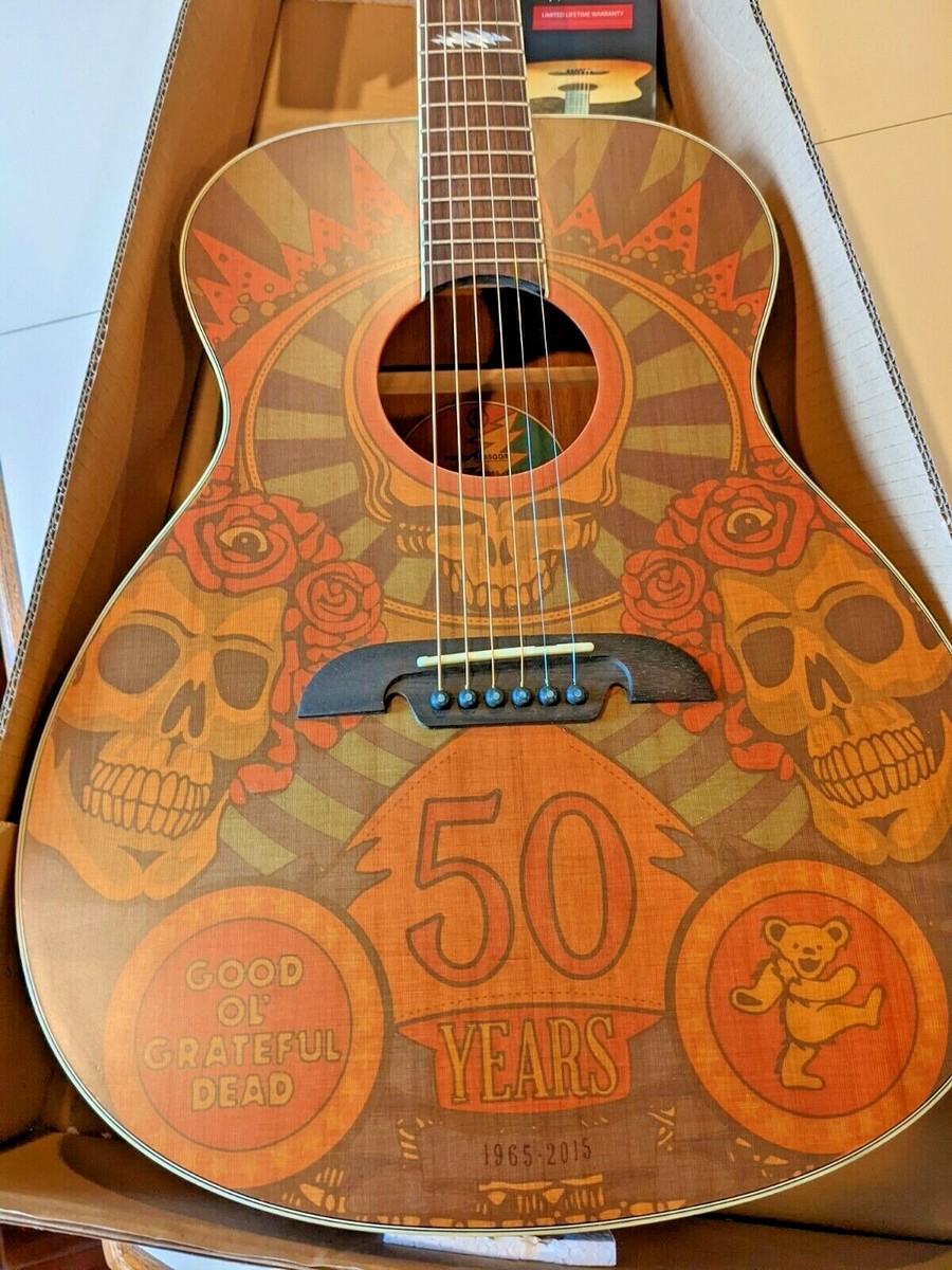 New Alvarez Grateful Dead 50th Anniversary Acoustic Guitar Montage