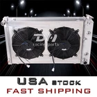 4 Row Aluminum Radiator+Shroud+12"2Fans For 1970-1981 Chevy Camaro AT MT 26"CORE