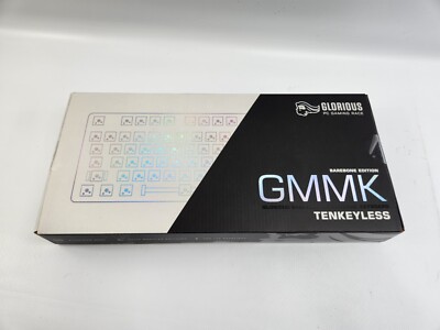 GMMK Compact Prebuilt Keyboard White Brown Glorious Prebuilt US ANSI 61 Key