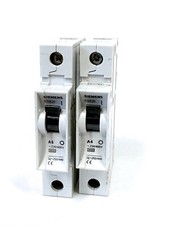 SIEMENS 5SX21 230/400 V 6Amp and 4 Amp - 1 POLE CIRCUIT BREAKER, LOT OF 2