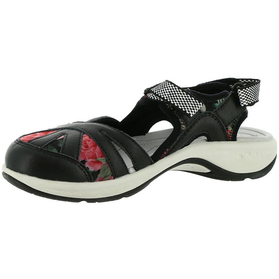 Easy Spirit Womens Esplash Black Strap Sandals Shoes 9.5 Wide (C,D,W