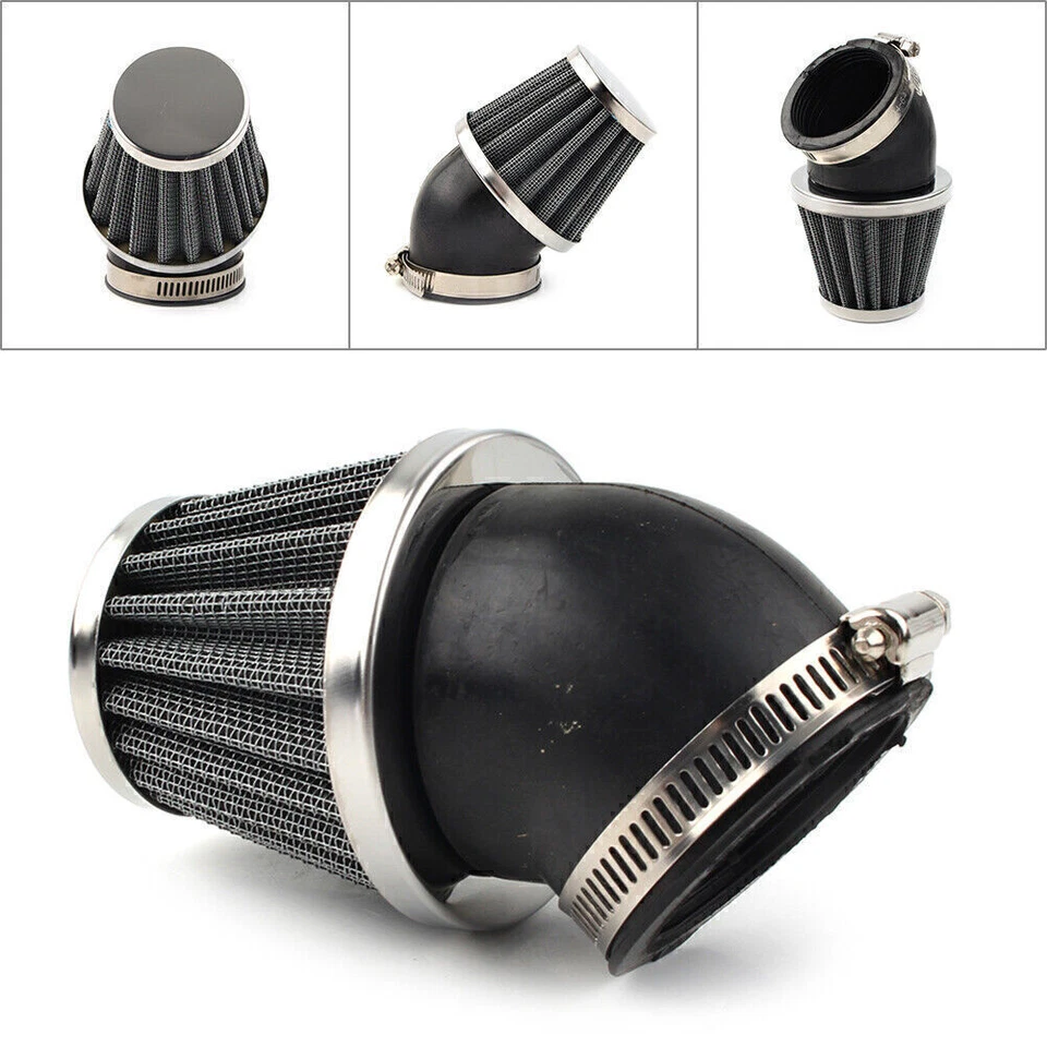 50mm Cold Air Filter Cleaner Universal For Motorcycle Scooter ATV Pit Dirt Bike - Изображение 4 из 4