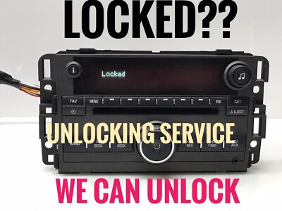UNLOCKING SERVICE GM Radio CD Players Impala Malibu HHR ION AURA EQUINOX ''U069'' 