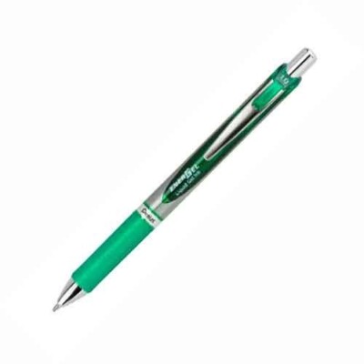 Pentel EnerGel RTX Retactable Refillable Pen 1.0mm Metal Tip Green Office School