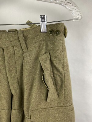 激レア！k. begemann pants 1960年代西ドイツ軍 Vintage 1960s German Army Men's Niemann Cargo Combat Pants Wool OD