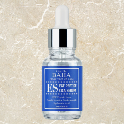 Cos De BAHA ES EGF Peptide 5ppm Cica Madecassoside Serum 30ml