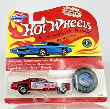 1993 RedLine HOT WHEEL 10783 MONGOOSE RED 1/64 Vintage Series II