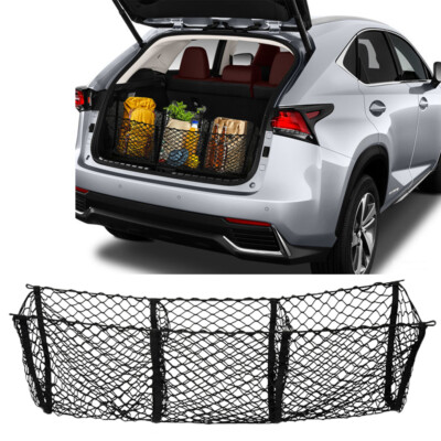 3 Pocket Car Mesh Net Heavy-Duty Holder Accessories For Lexus NX250 NX300 NX350
