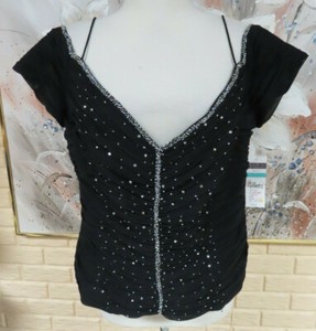 black sparkly shirt