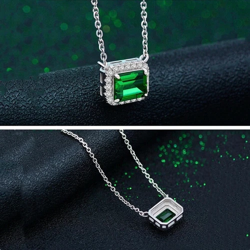 Gorgeous Wedding 925 Silver Plated Necklace Pendant Women Cubic Zircon Jewelry - Picture 15 of 39