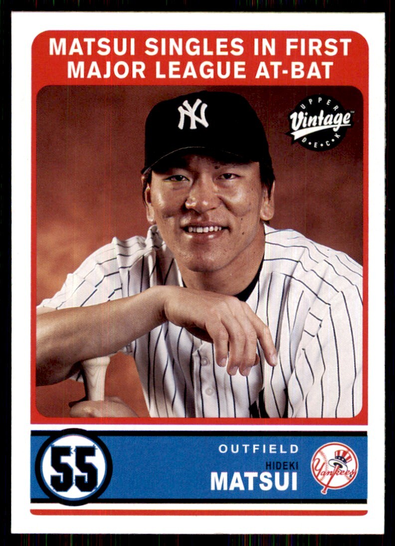 2003 Upper Deck Vintage Hideki Matsui Rookie New York Yankees #288