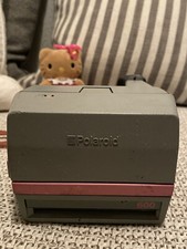 Vintage Polaroid Cool Cam 600 Instant Film Photo Camera Pink And Grey UNTESTED