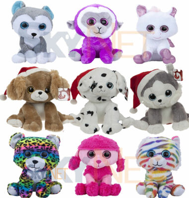 GOSHIES! Beanie Plüschtiere Glitzeraugen Figur Teddy weicher Plüsch 15 cm & 22 cm