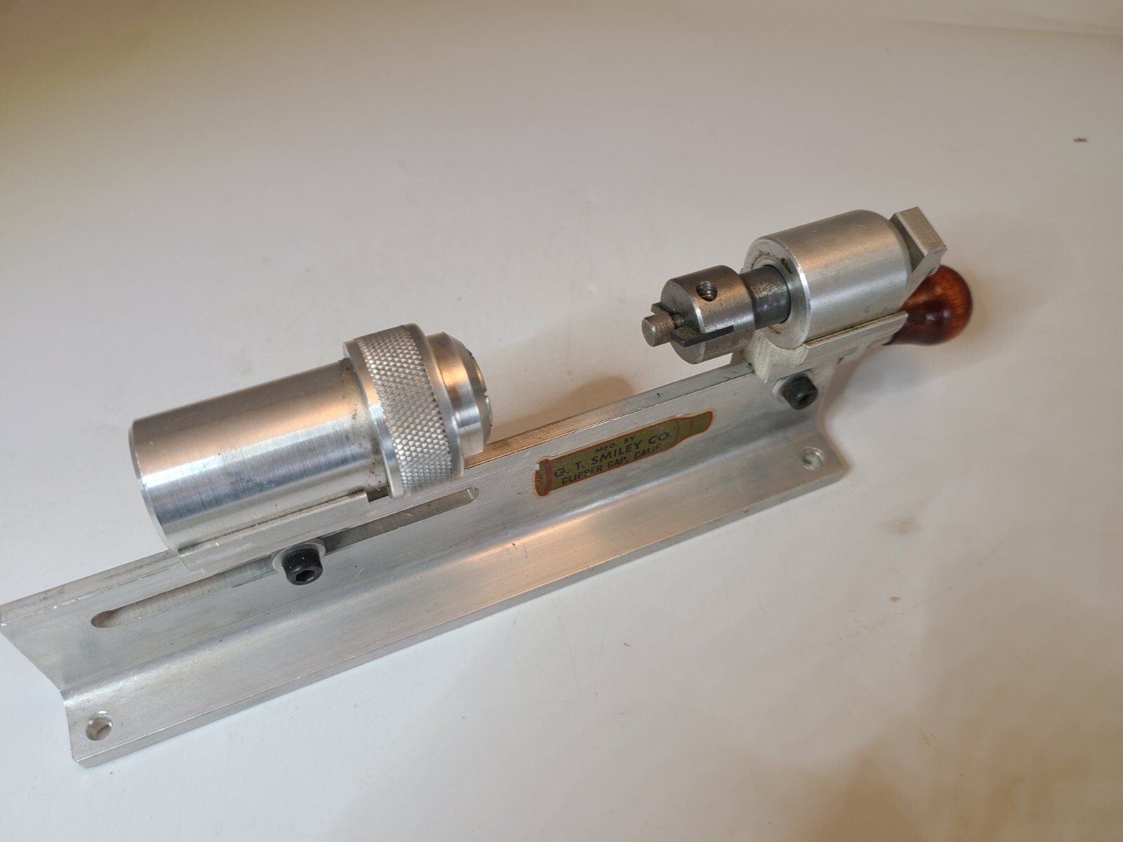 G.T. SMILEY Co. CARTRIDGE CASE TRIMMER RARE Bench Tool Bullet Clipper