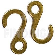 2x Messing langes Geh&auml;use Uhrenkettenendhaken / Kettenendhaken