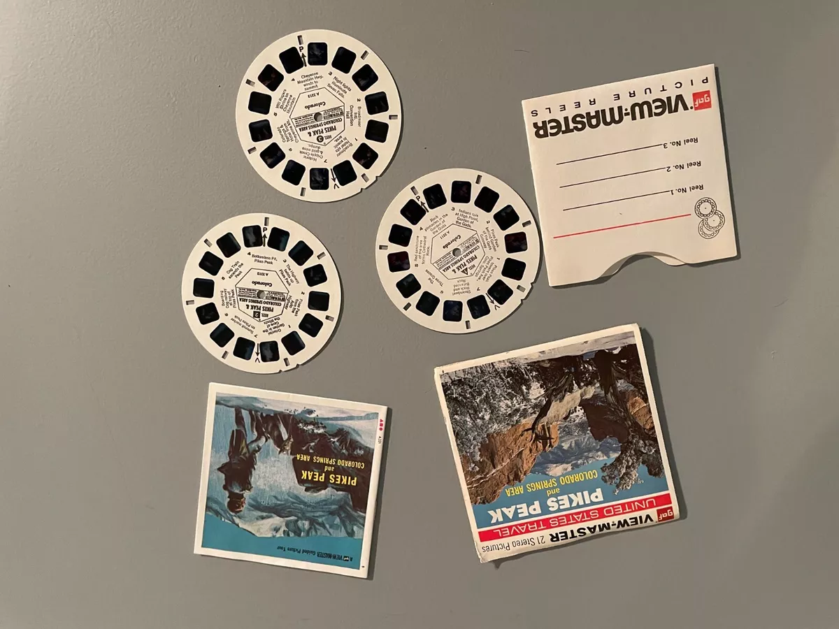 Vintage View Master 3 Reel Set Pikes Peak Colorado Springs Packet #A 321  Free SH