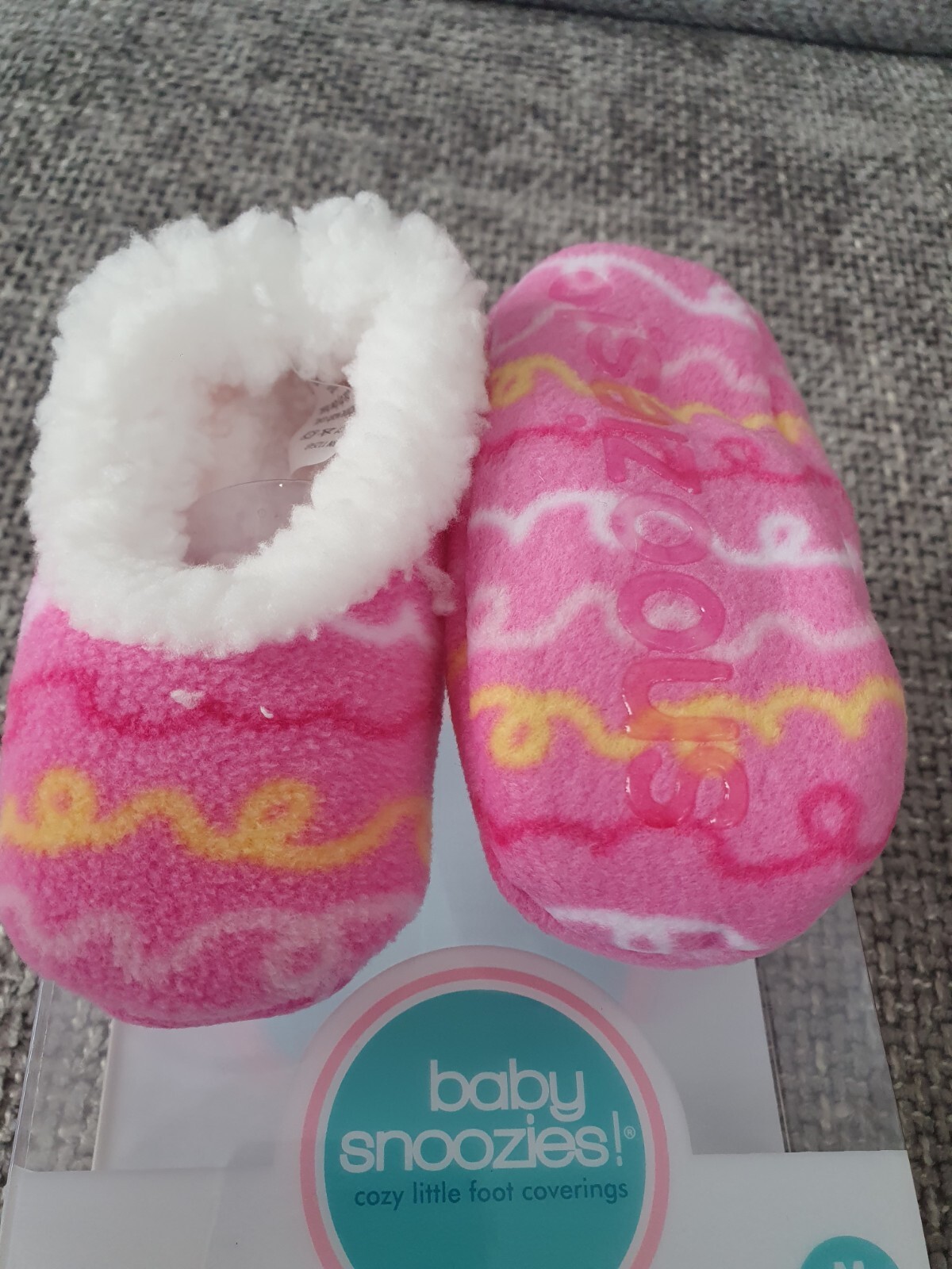 SAOLA Baby Snoozies! Pantofole bambina fodera in pile suola antiscivolo pantofole rosa