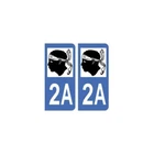 2A Corsica sticker license plate car sticker department