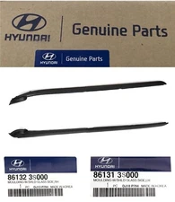 Sonata 2011 to 2014 Front Outer Glass Windshield Pillar Molding Left & Right