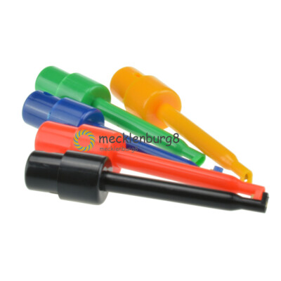 5pcs Large Size Round Single Hook Clip Test Probe for Electronic Testing