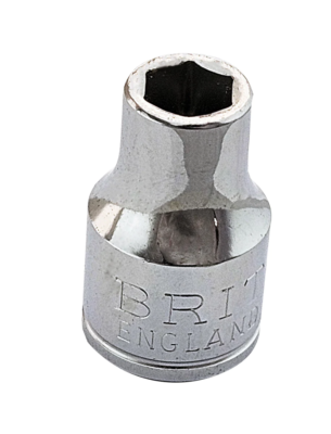 BRITOOL Stecknuss 12-Kant 1/2 Zoll Antrieb – 16mm – Aus Chrom-Vanadium-Stahl, Verchromt Für Manuellen Einsatz