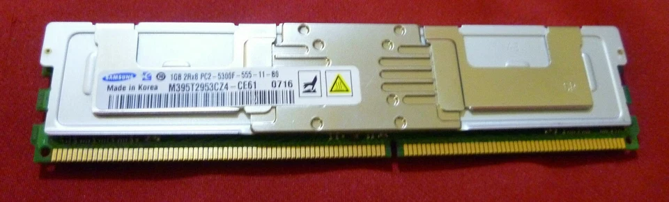 HP 4GB Kit 4x1GB 2Rx8 PC2-5300F DDR2-667MHz FB DIMM ECC Server Memory RAM - Image 3 of 4