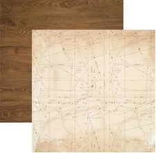 Mademoiselle Collection - Mahogany,  DS scrapbook paper - Kaisercraft P2126