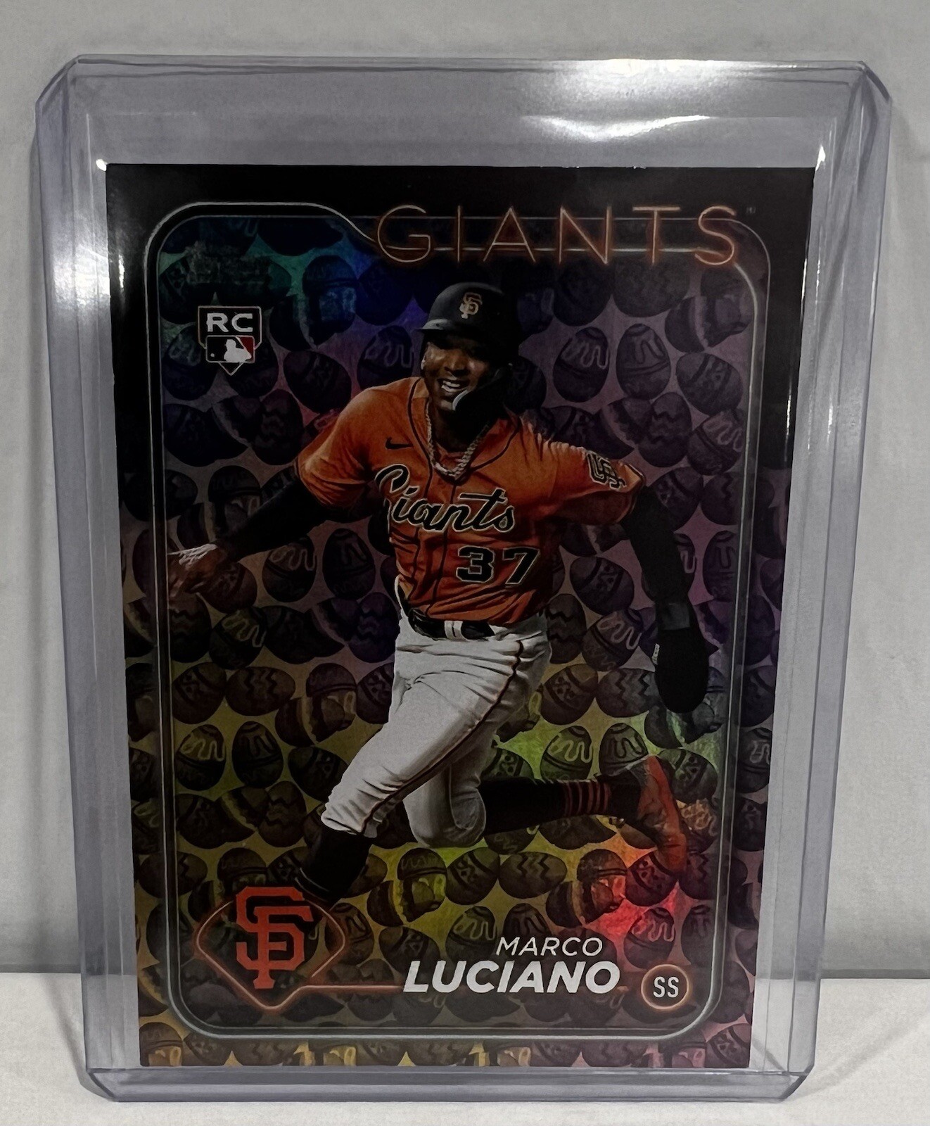 2024 Topps Series 1 Holiday Foil Easter Eggs Marco Luciano (#232) Giants RC SP