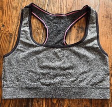 Justice Sports Bra - Grey/Pink