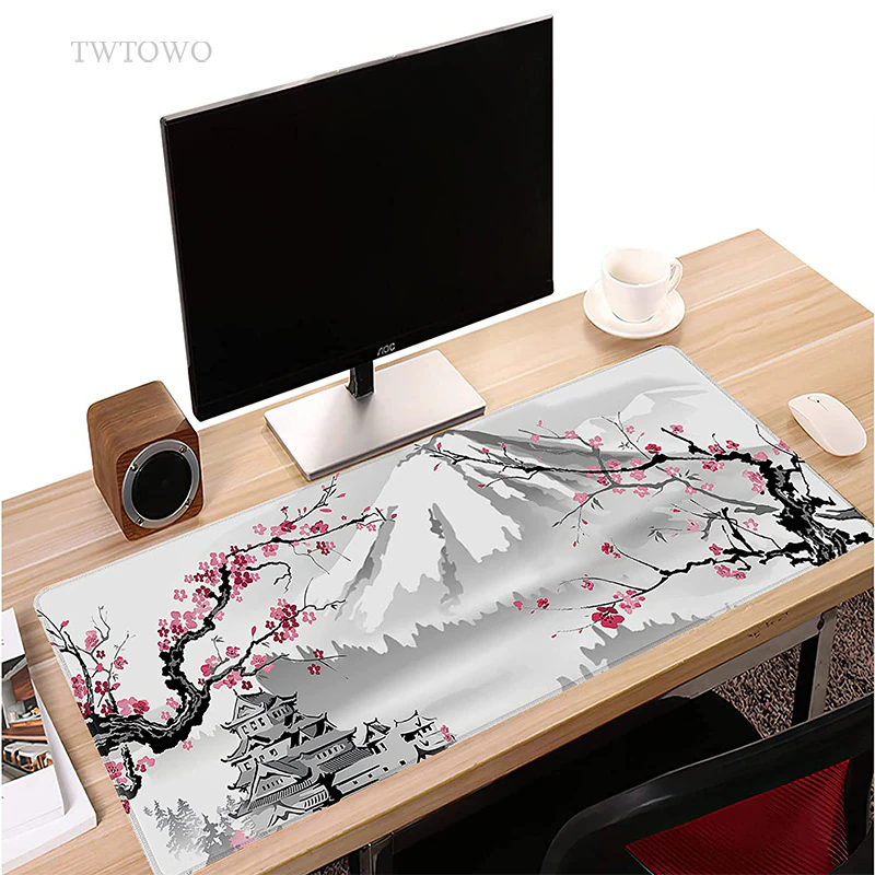 Aazon.co: Pink Japanese Sakura Gaing Ouse Pad XXL Cherry Blosso